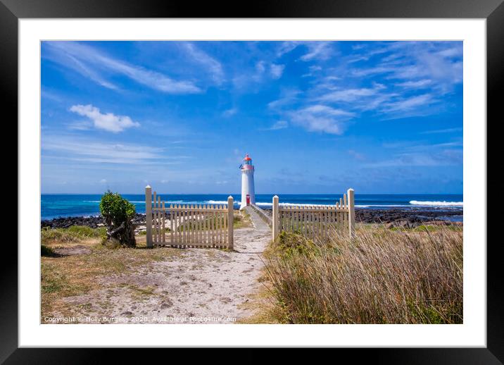Enchanting Beacon of Port Fairy Australia  Framed Mounted Print by Holly Burgess