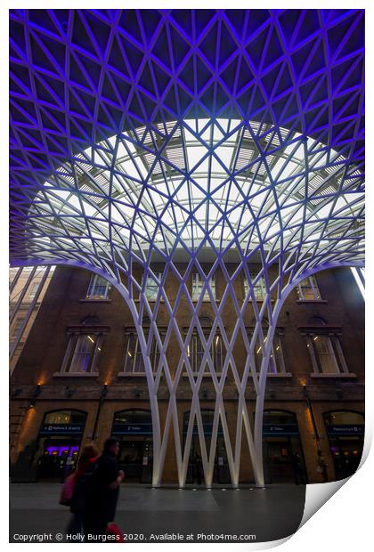 Kings cross Station London  Print by Holly Burgess