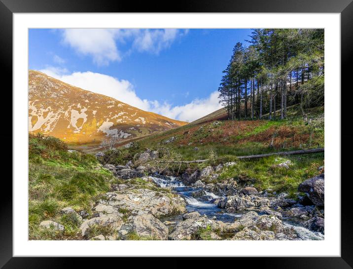 Cadair Idris mountain waterfall  Framed Mounted Print by Carmen Goulden