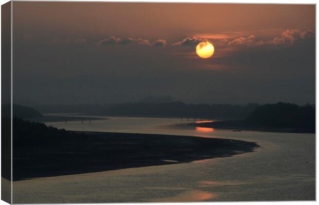 ASIA MYANMAR MYEIK LANDSCAPE RIVER Canvas Print by urs flueeler