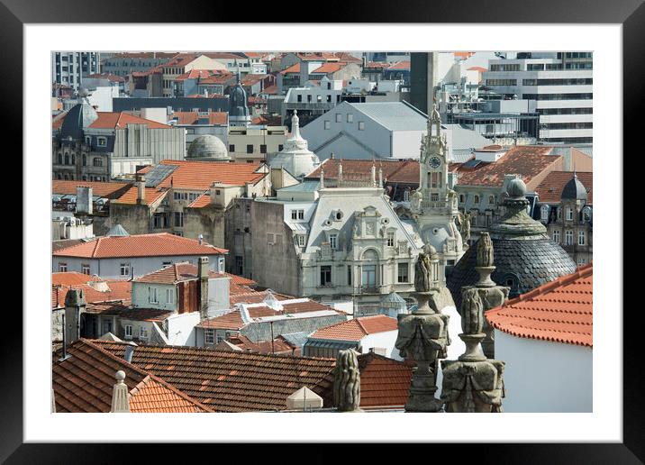 EUROPE PORTUGAL PORTO RIBEIRA OLD TOWN Framed Mounted Print by urs flueeler