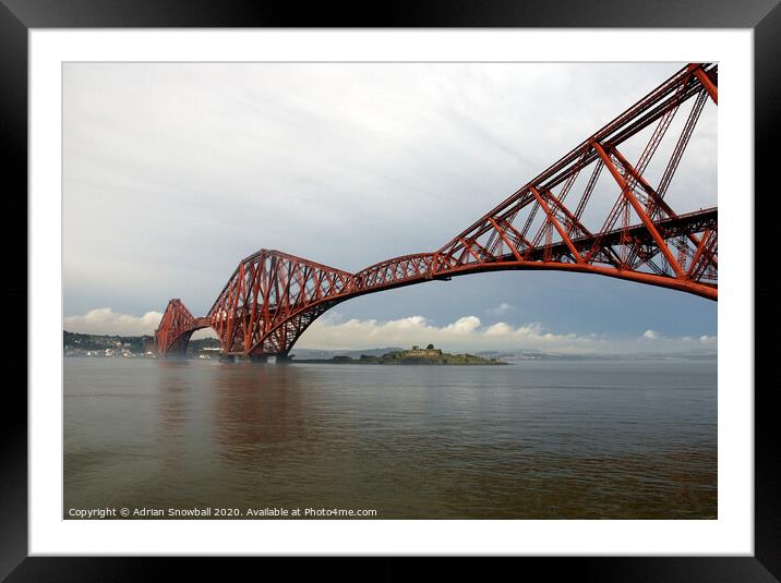 The Forth Rail Bridge Framed Mounted Print by Adrian Snowball