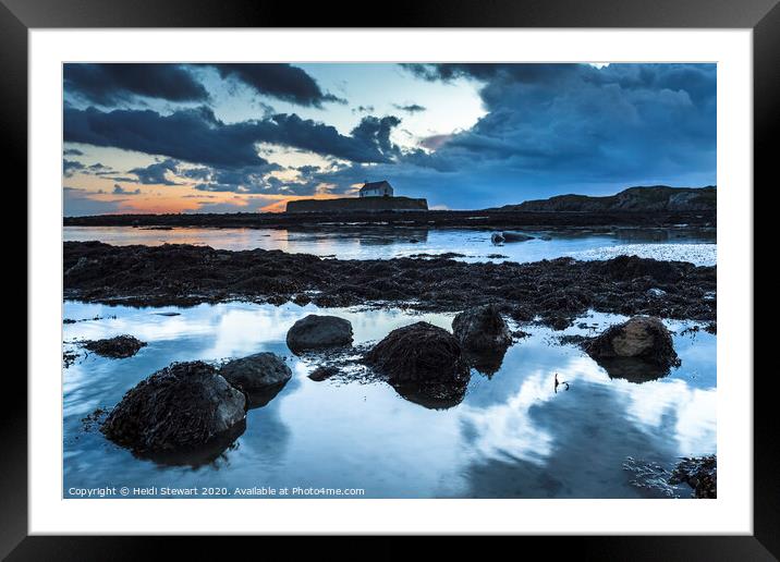 St Cwyfans Church, Anglesey Framed Mounted Print by Heidi Stewart