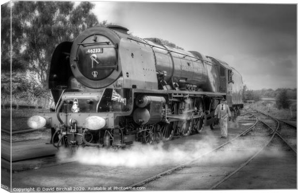 Steam locomotive 46233 Duchess Of Sutherland  Canvas Print by David Birchall