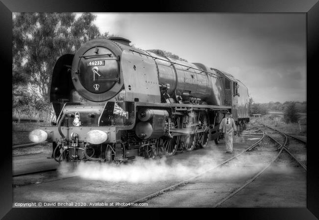 Steam locomotive 46233 Duchess Of Sutherland  Framed Print by David Birchall