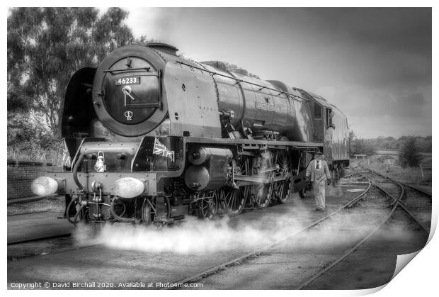 Steam locomotive 46233 Duchess Of Sutherland  Print by David Birchall