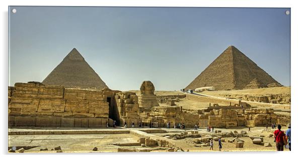 The Giza Plateau Acrylic by Tom Gomez