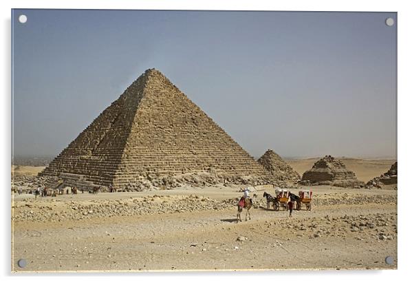 Pyramid of Menkaure Acrylic by Tom Gomez