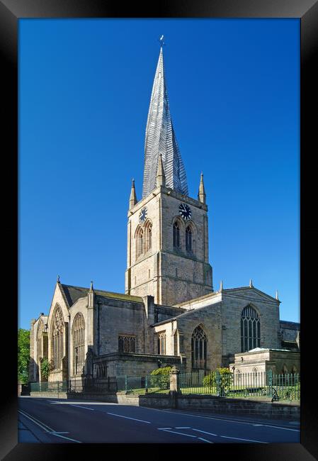 Chesterfield Crooked Spire  Framed Print by Darren Galpin