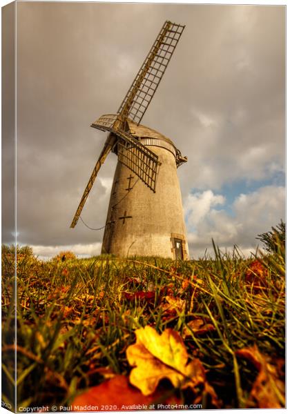 Bidston Hill Windmill Canvas Print by Paul Madden
