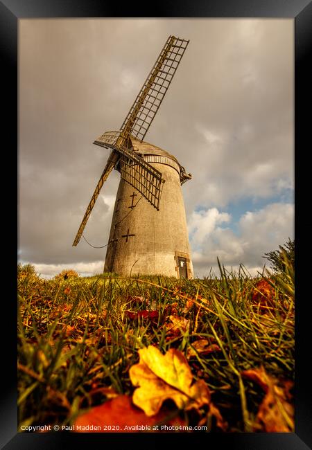 Bidston Hill Windmill Framed Print by Paul Madden