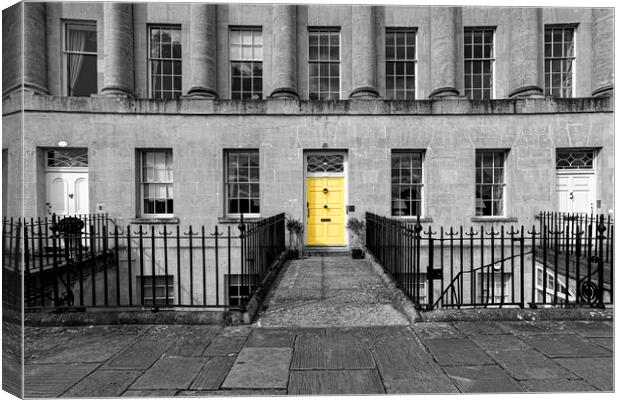 Black White and Yellow Canvas Print by Malcolm McHugh