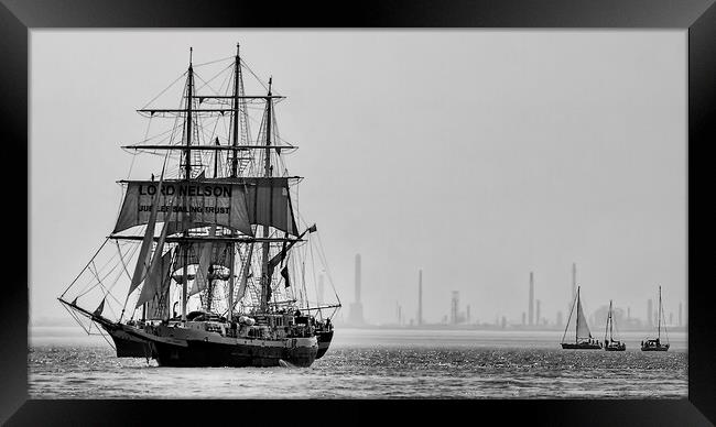Tall ships  Framed Print by Kevin Elias