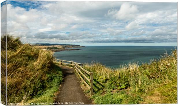 Scarborough North Bay Canvas Print by Lisa Hands