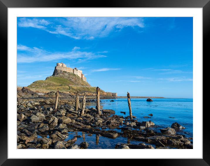 Holy Island. Framed Mounted Print by Tommy Dickson