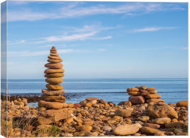 Stone Stack Canvas Print by Tommy Dickson