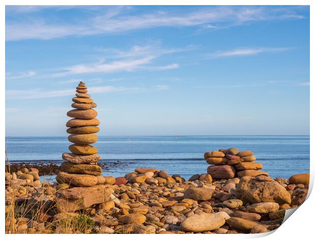 Stone Stack Print by Tommy Dickson