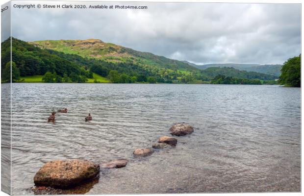 Grasmere - The Lake District Canvas Print by Steve H Clark
