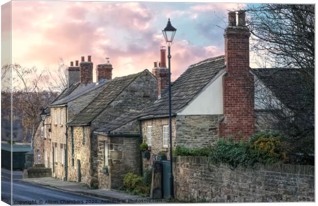 Wentworth Cottages Canvas Print by Alison Chambers