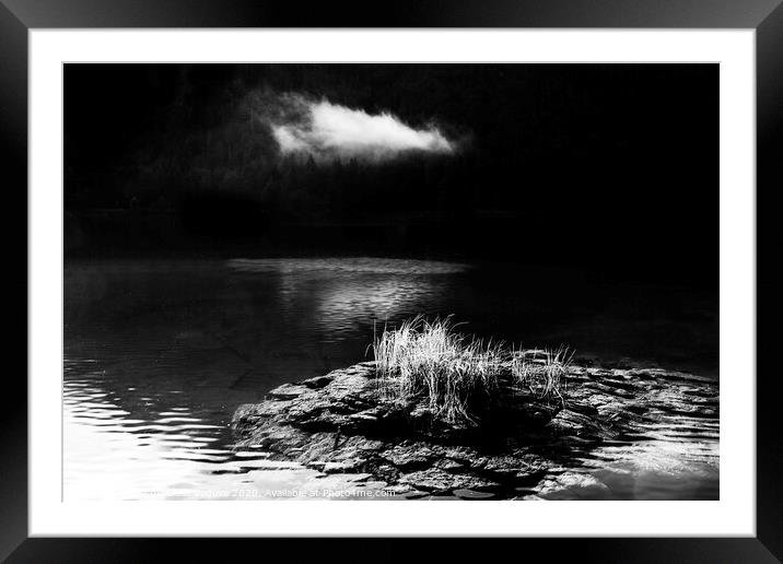 the cloud over the lake  Framed Mounted Print by Sergio Delle Vedove