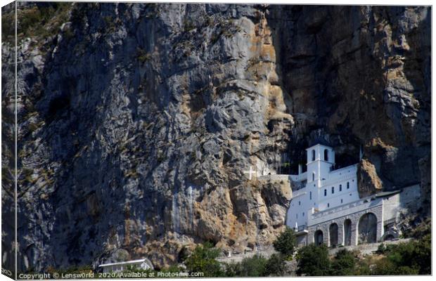 Monastery of Ostrog in Montenegro Canvas Print by Lensw0rld 