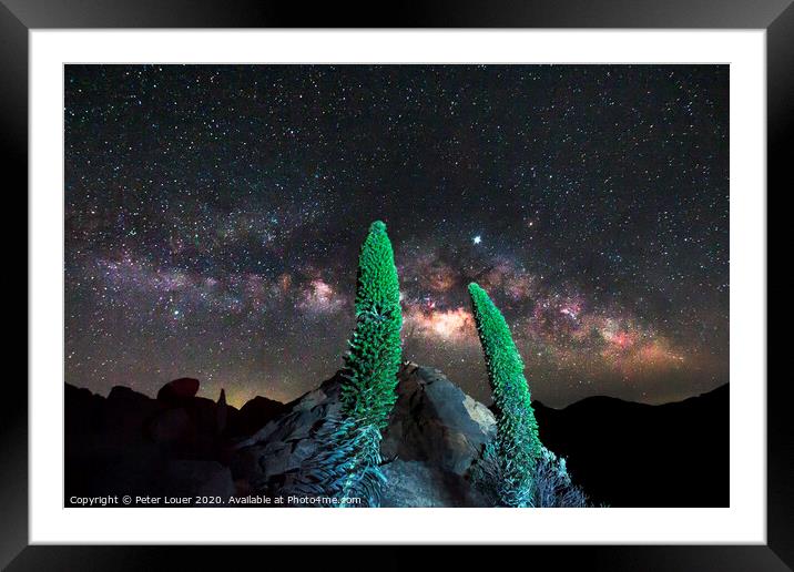 Beautiful Universe Framed Mounted Print by Peter Louer