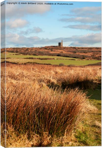 penwith landscape cornwall Canvas Print by Kevin Britland