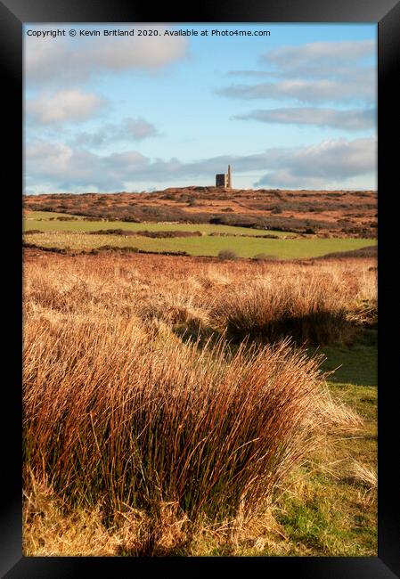 penwith landscape cornwall Framed Print by Kevin Britland