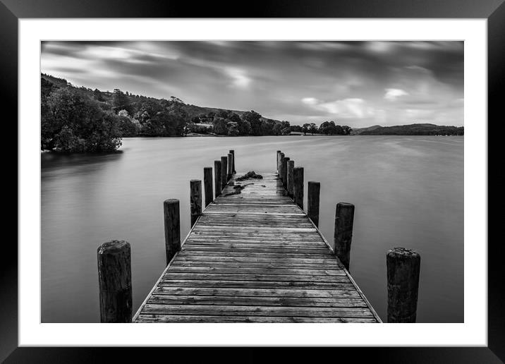 Coniston pier Framed Mounted Print by Kevin Elias