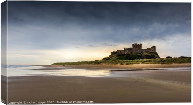Castle in the Sand Canvas Print by richard sayer