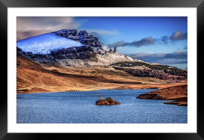 The Storr over Loch Fada on the Isle of Skye Framed Mounted Print by John Frid