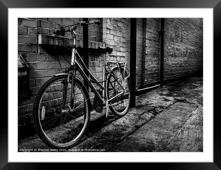York Bicycle Framed Mounted Print by Stephen Bailey