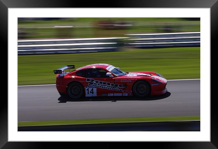 Ginetta GT Supercup Framed Mounted Print by mike radcliffe
