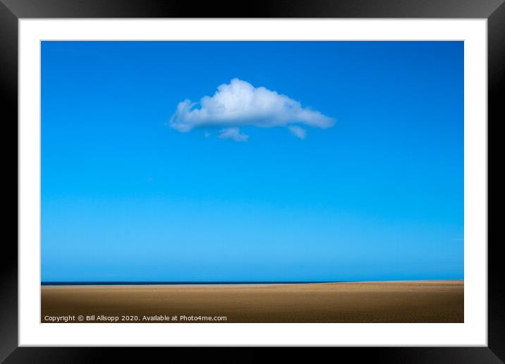 The white cloud. Framed Mounted Print by Bill Allsopp