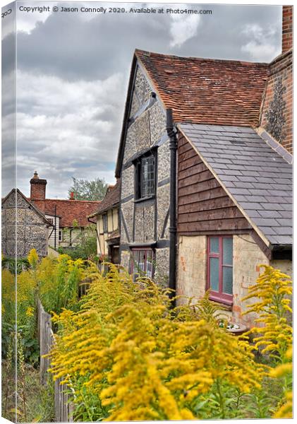 Shere Village, Surrey. Canvas Print by Jason Connolly