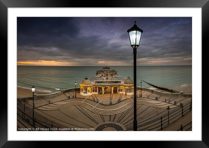 Twilight at Cromer pier. Framed Mounted Print by Bill Allsopp
