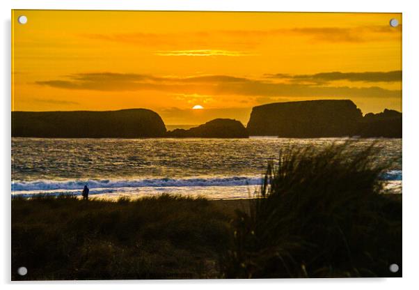 Sunset Isle Acrylic by Gary Buchan