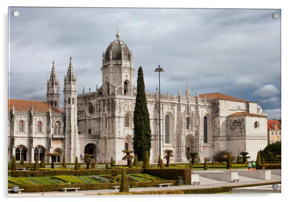 Jeronimos Monastery in Lisbon Portugal Acrylic by Artur Bogacki