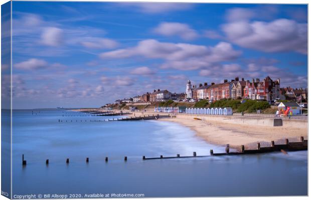 Southwold from the pier. Canvas Print by Bill Allsopp