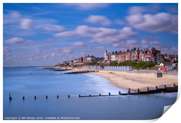 Southwold from the pier. Print by Bill Allsopp
