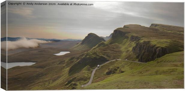 Sky over Skye - from the Quiraing Canvas Print by Andy Anderson