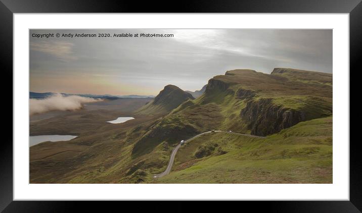 Sky over Skye - from the Quiraing Framed Mounted Print by Andy Anderson