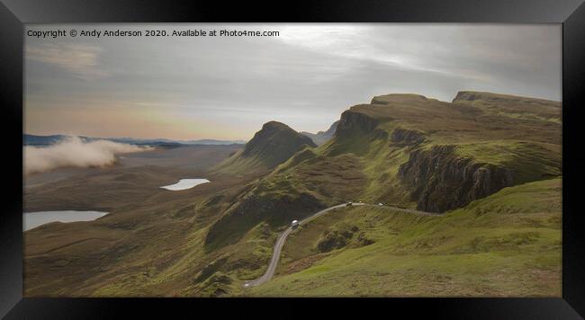 Sky over Skye - from the Quiraing Framed Print by Andy Anderson