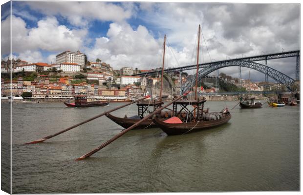  Old City of Porto in Portugal Canvas Print by Artur Bogacki