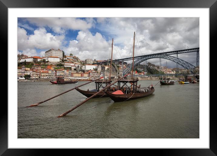  Old City of Porto in Portugal Framed Mounted Print by Artur Bogacki