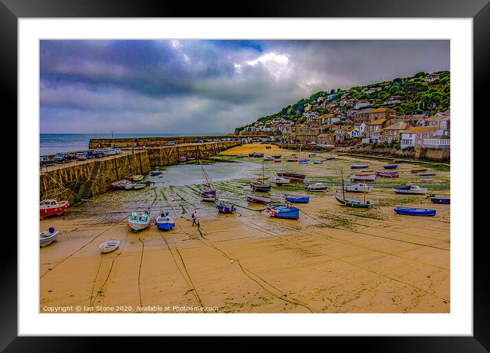 Mousehole in Cornwall  Framed Mounted Print by Ian Stone