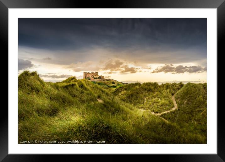 The Dunes Framed Mounted Print by richard sayer