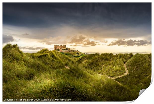 The Dunes Print by richard sayer