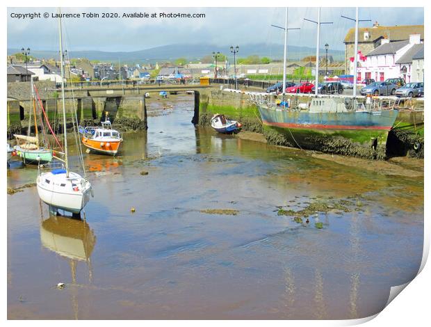 Boats in Dry Dock, Isle of Man Print by Laurence Tobin