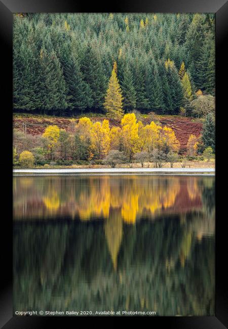 Autumn Reflections Framed Print by Stephen Bailey